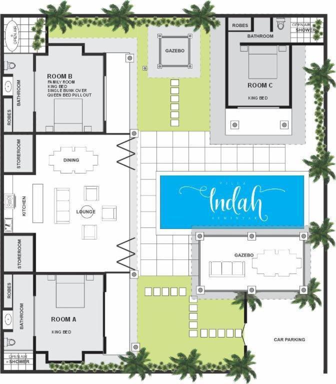 Beautiful Villa Indah Seminyak Exterior foto